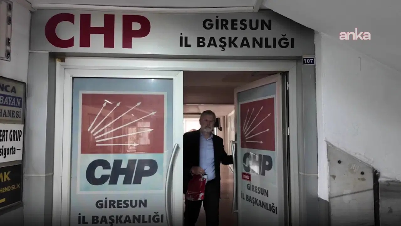 CHP Giresun’a il başkanı atanmadı, il binasının anahtarı genel merkeze kargolandı