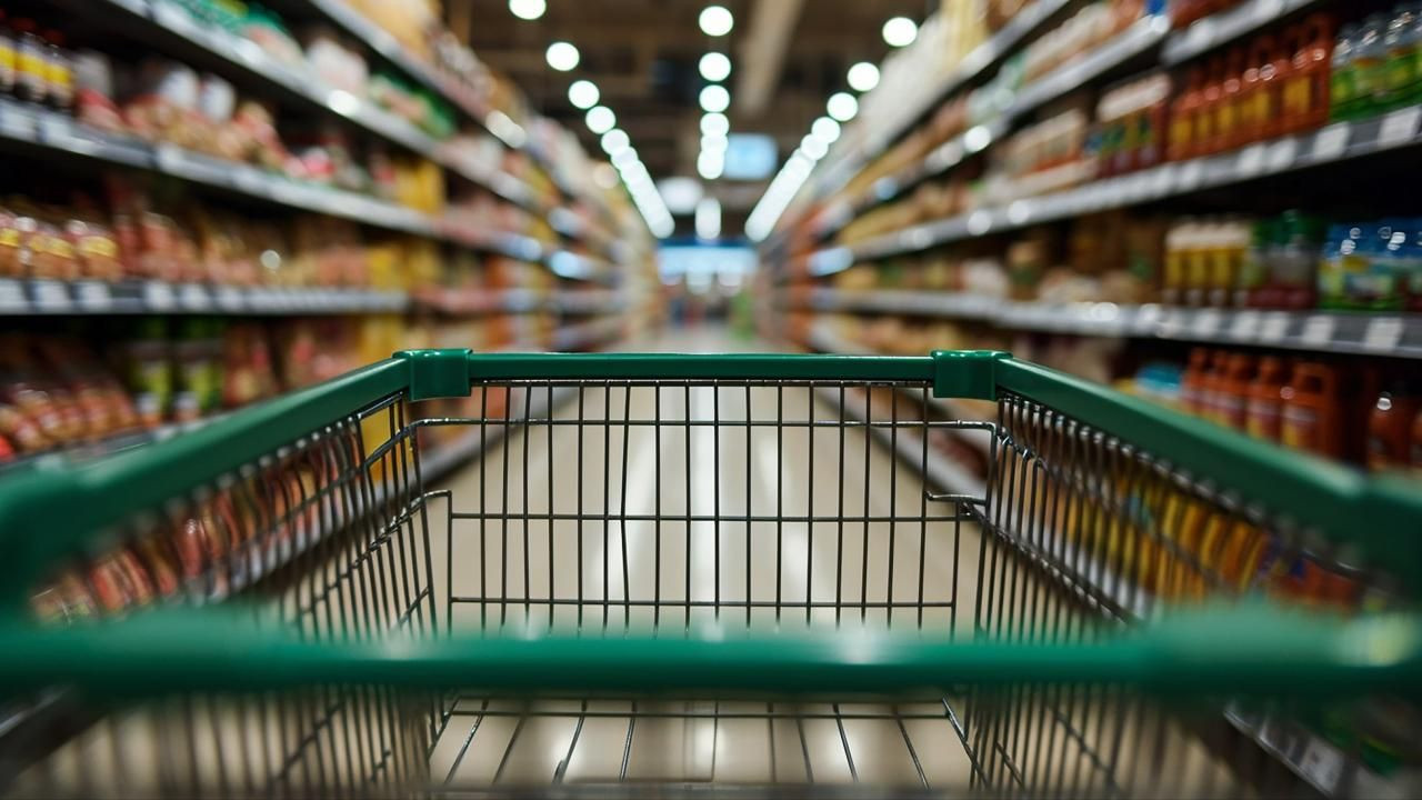 Markette urun bakiyordu pazar arabasi calindi eUKaAStO
