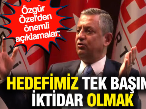 Ozgur ozelden onemli aciklamalar hedefimiz tek basina iktidar olmak DE3bJZYg